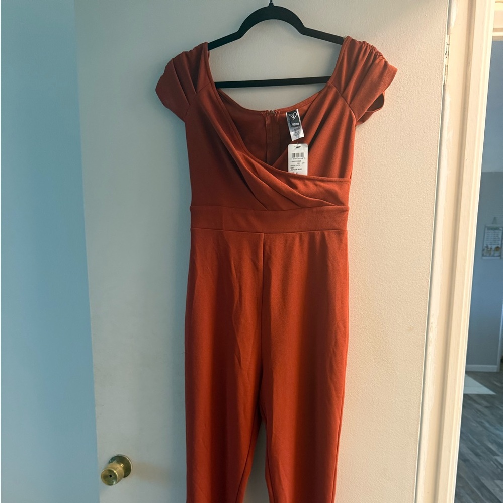 Elegant Rust Dress